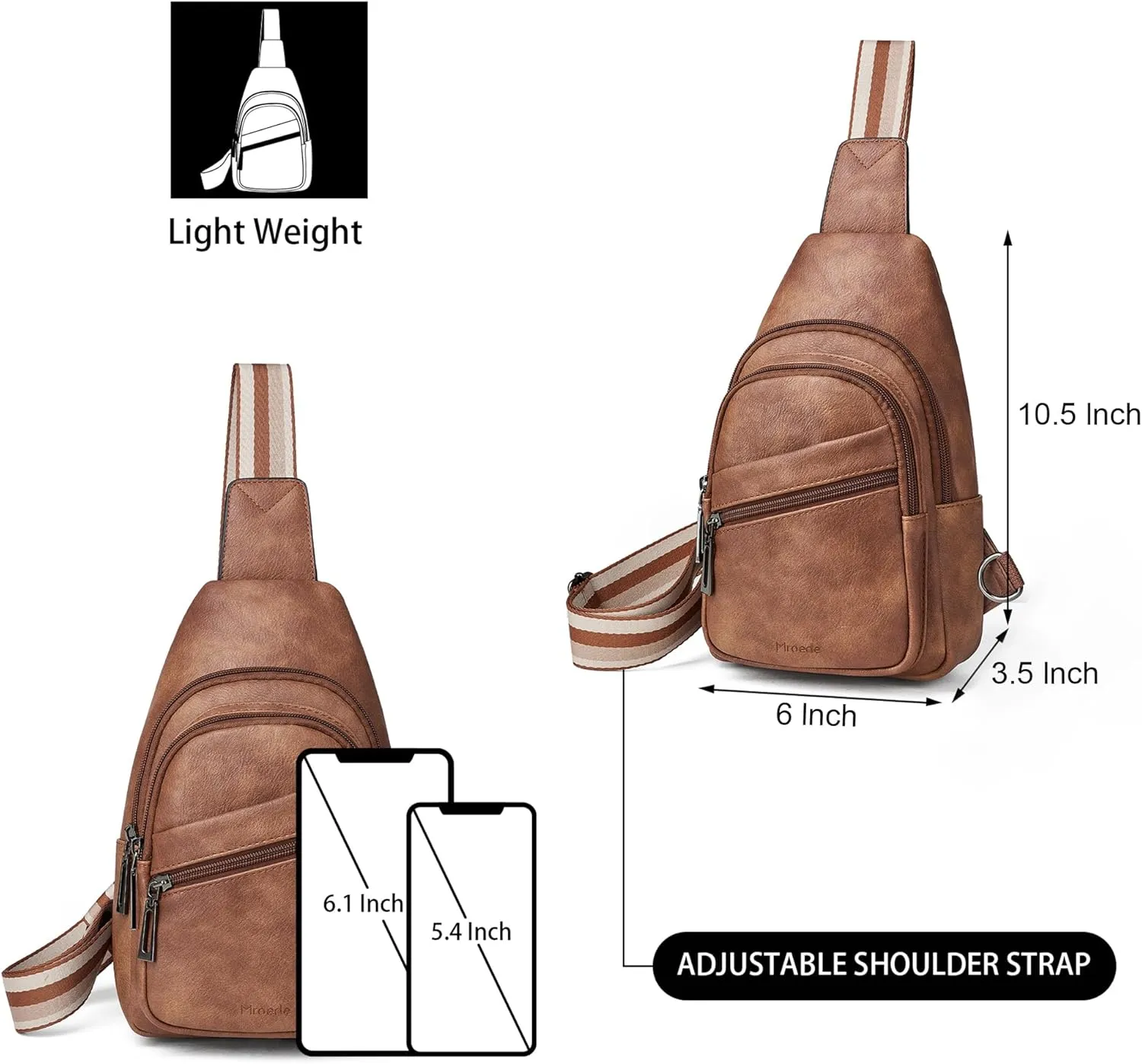 Sling Bag Crossbody Bags for Women Cross Body Fanny Packs Chest Sling Purses for Travel Shopping Leisure Sport