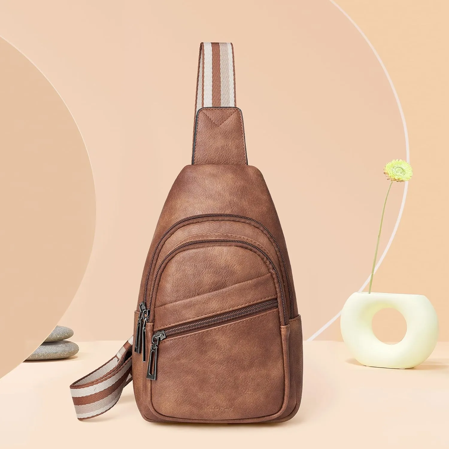 Sling Bag Crossbody Bags for Women Cross Body Fanny Packs Chest Sling Purses for Travel Shopping Leisure Sport