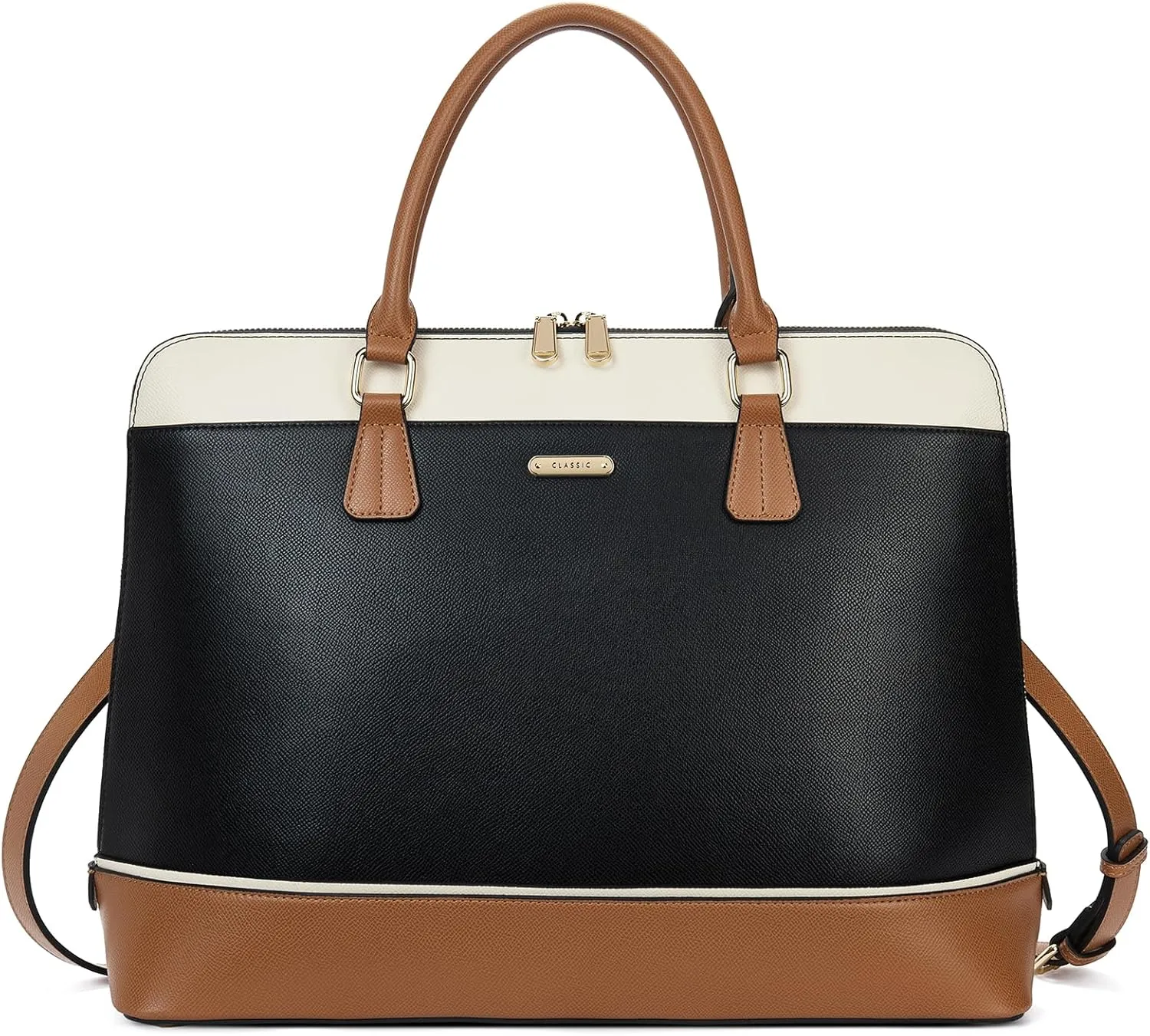 Telena Laptop Tote Bag for Women, 15.6 Inch Shoulder Tote Bag Leather Briefcase for Women, Large Capacity Handbag Bags