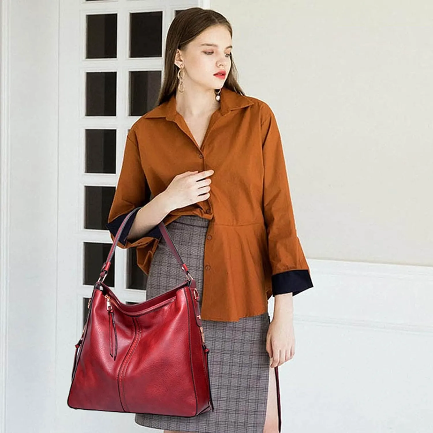 Tote Bag For Women Ladies Large Capacity Hobo Handbag Soft Leather Woman Messenger Bags Luxury Purses Crossbody Handbags