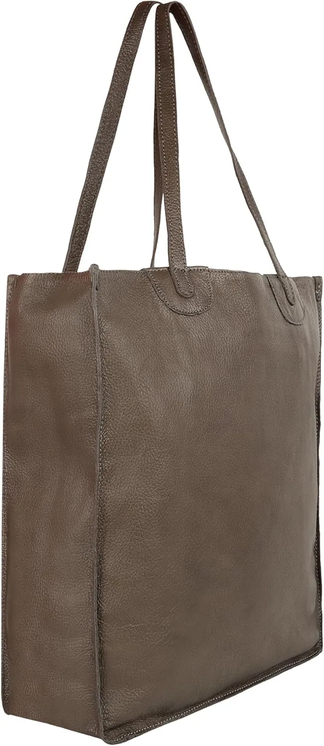 Vaan & Co. Tote  Upcycled Genuine Leather Shoulder Bag, Sustainable & Stylish Handbag for Everyday Use