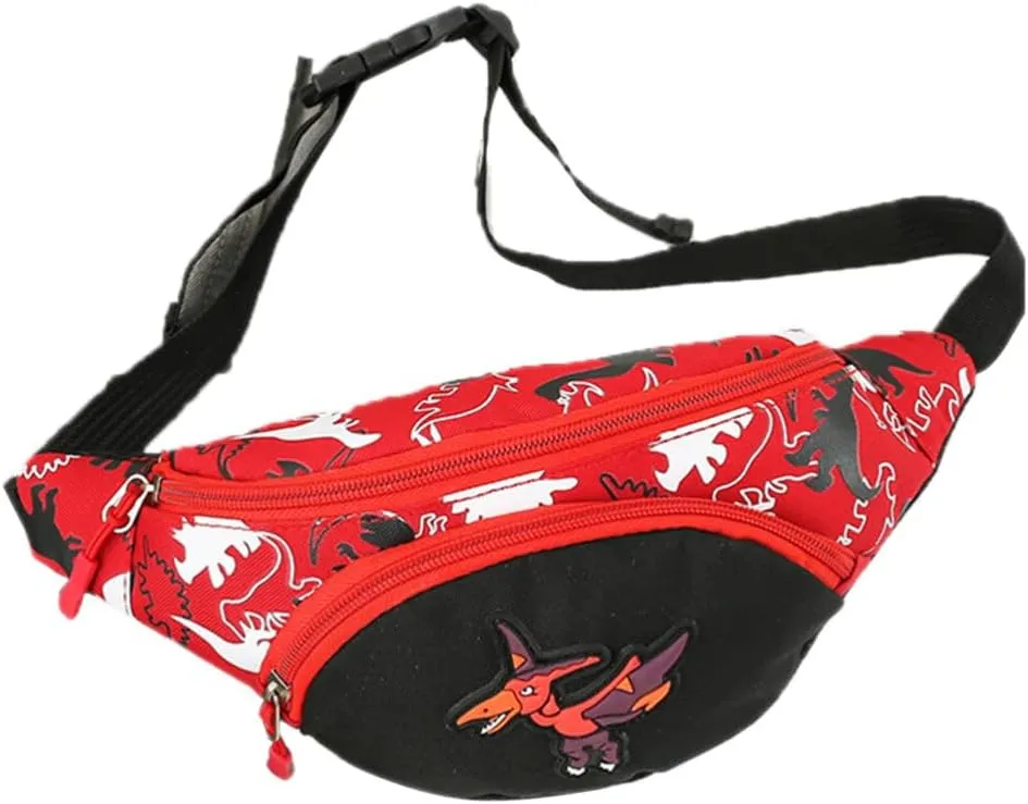 VALICLUD Toddler Fanny Pack Dinosaur Waist Pack for Kids Fanny Pack Boys Girls Kids Belt Bags Belt Bum Bag