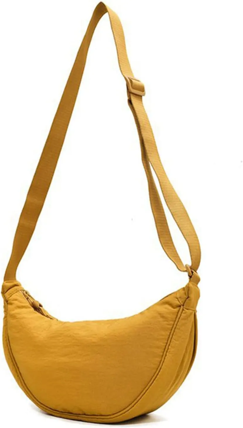 Women's Retro Small Size Canvas Shoulder Bag Hippie Boho Crossbody Handbag Hobo, Silver