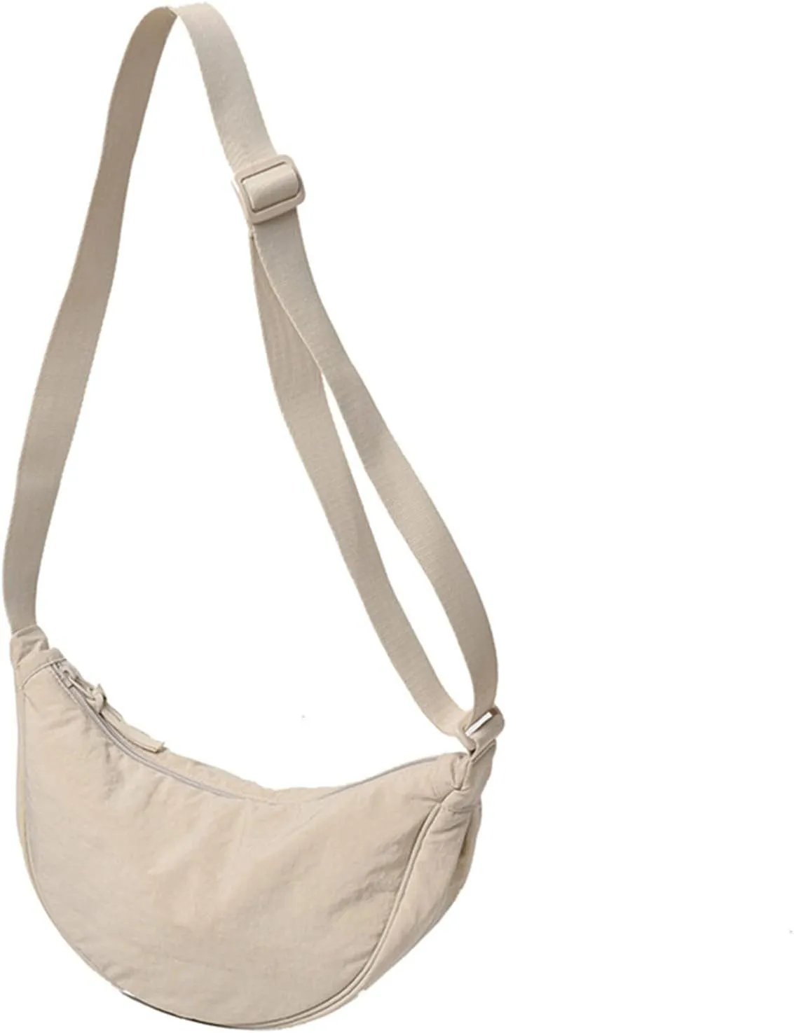 Women's Retro Small Size Canvas Shoulder Bag Hippie Boho Crossbody Handbag Hobo, Silver