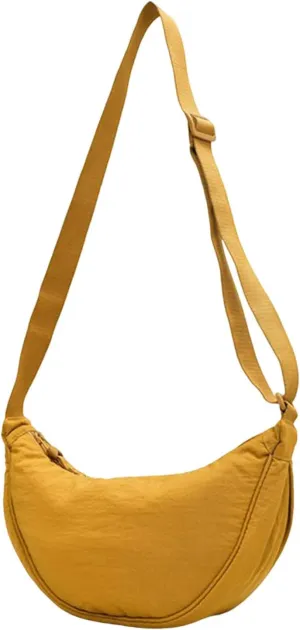 Women's Retro Small Size Canvas Shoulder Bag Hippie Boho Crossbody Handbag Hobo, Silver