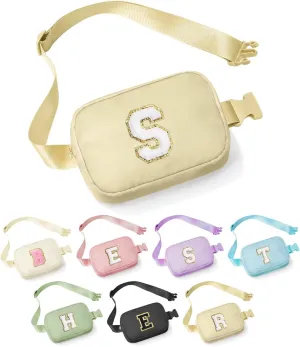 YOOLIFE Birthday Gifts for Women - 30th 40th 50th 60th 70th Birthday Gifts for Mom Daughter Her Friend Sister Girlfriend, Personalized Gifts Christmas Gifts, Initial Belt Bag Crossbody Bags, Khaki S