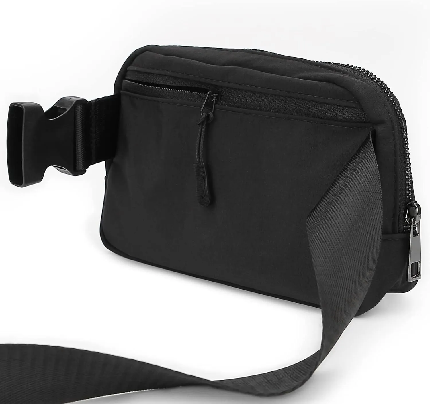 ZOPPEN Fanny Packs for Women Mini Small Waist Bag Water Proof Crossbody with Adjustable Strap, Everywhere Belt Bag Dupes for Travel Running Hike Work Out, Black
